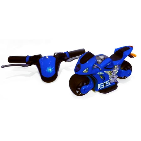 PLAYTEK Motion Steering 1:8 SCALE RC MOTORCYCLE BLUE