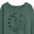 thumbnail image 3 of Pokémon - Pikachu Circle - Women's Lightweight French Terry Long Sleeve Shirt, 3 of 5