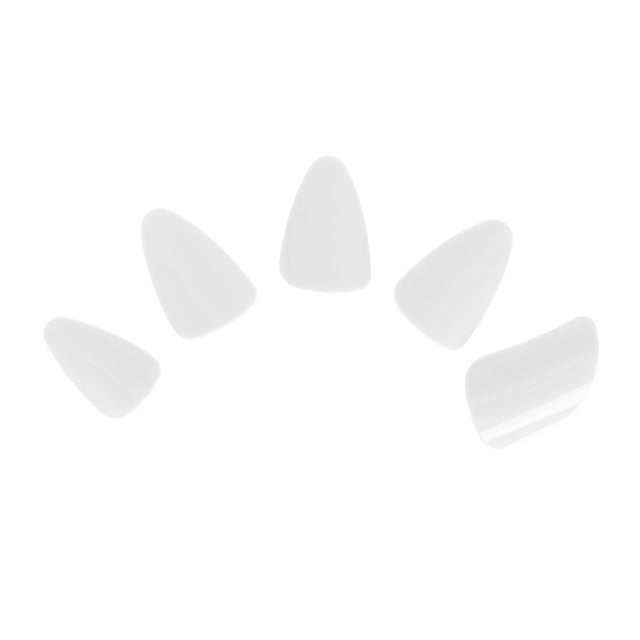 Miangastore Piques à Doigts pour Cithare Blanc 5 Pcs 1x0.6in