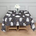 thumbnail image 3 of Dark Halloween Ghosts with Stars Square Tablecloth,Waterproof Square Table Cover,Wipeable Spillproof Washable Table Cover for Home Kitchen Party Decor 42"X42"(107x107cm), 3 of 6