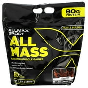 ALLMAX Nutrition AllMass Sport Weight Gainer Chocolate -- 192 oz Pack of 4