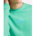 thumbnail image 3 of Hanes Explorer Unisex French Terry Crewneck Sweatshirt, Adirondack Peaks Happy Spring Green XL, 3 of 5