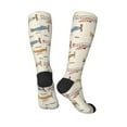 thumbnail image 4 of Haiem Striped Vintage Planes Socks, Funny Novelty Crazy Design Cotton Socks Sports Socks Knee High Socks For Men, Women,1Pairs - Gift For Working Friends, 4 of 9