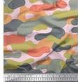 thumbnail image 1 of Soimoi Viscose Chiffon Fabric Two Tone With Grey Camouflage Print Fabric by the Yard 42 Inch Wide, 1 of 1
