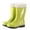 Green, variant on XIMIN Women's Short Chelsea Boots Fleece Lined Ankle Rain Rubber Boots Waterproof Chelsea Boots Short Rain Boots Waterproof Garden Shoes