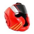 thumbnail image 2 of Almencla Casque de Boxe Ajustable Protection Intégrale pour Muay Thaï Kickboxing Mma Rouge m, 2 of 8