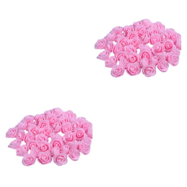 Wosthever 500 unids/set arreglos florales hermosos y realistas sin esfuerzo con texturas claras y rosa claro alto Rosa claro 2Conjunto