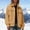 Coffee, variant on WIZUTIZ Women's Corduroy Zip Up Jacket Turndown Collar Button Pockets Long Sleeve Hoodless Casual