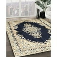 thumbnail image 2 of Ahgly Company Indoor Round Traditional Khaki Gold Medallion Area Rugs, 3' Round, 2 of 6