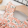 thumbnail image 7 of Coerni Toddler Baby Girls Sleeveless Sundress Girls Tutu Dress Bow Floral Print Princess Dress with Hat Beach Summer Outfits, 7 of 7