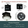 thumbnail image 3 of Akicon Bathroom Exhaust Fan with Light, Ultra Quiet 110 CFM 1.5 Sones Ventilation Exhaust Bathroom Fan Light Combo and Nightlight, 3 Years Warranty (Oil Rubbed Bronze) (Warm White), 3 of 6