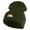 Olive, variant on Ball Python Embroidered 12 Inch Long Knitted Beanie - Black OSFM