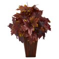 thumbnail image 1 of Planta artificial, hoja de arce otoñal casi natural, 48 cm, 1 of 3