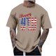 thumbnail image 2 of Tops para hombre, blusas y camisas de cuello redondo y manga corta para hombre, tops casuales de cuello redondo y manga corta con estampados especiales para hombre., 2 of 5