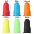 thumbnail image 2 of 5pcs Needlework Sewing Thimble Rubber Finger protector Silicone Finger Cover Non-slip Guard Caps BLACK, 2 of 8
