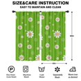 thumbnail image 2 of Blackout Kids Curtains,Green Daisy Flower Orange Centers Pattern Childrens Insulated Curtains Set Of 2,Bedroom Essentials,Toddler Room Decor 42"x84", 2 of 5