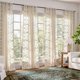 thumbnail image 1 of Cortinas Jinchan Belrose de 4 paneles, 213 cm de longitud, color verde floral, 1 of 6