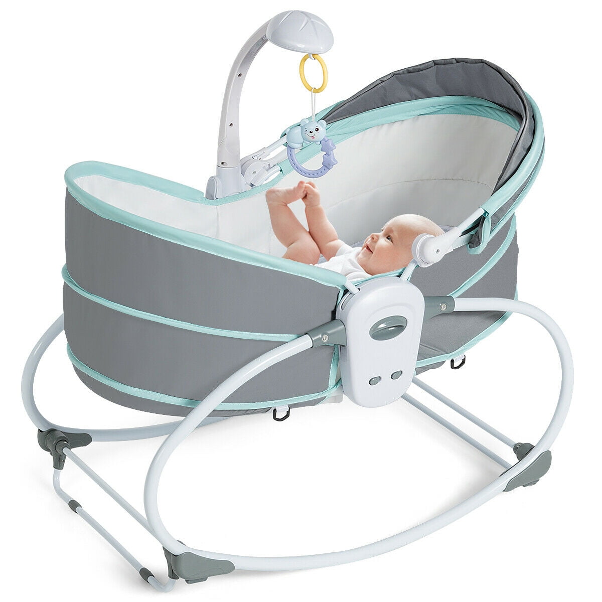 Gymax 5 in 1 Portable Baby Rocking 