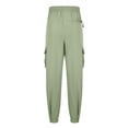 thumbnail image 3 of Autumn And Winter Mens Solid Color Work Pants Drawstring Leg Mouth Sticky Tape Pocket Casual Pants, 3 of 5