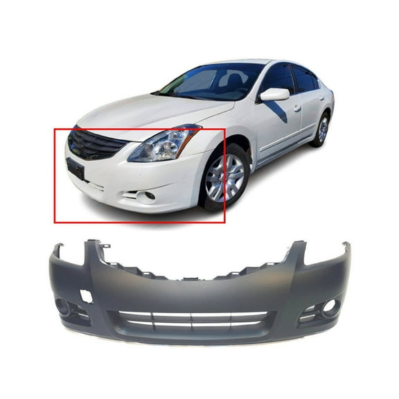 DCP Primed Front Bumper Cover for 2010-2012 Nissan Altima Sedan Base SL SR S Hybrid
