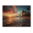 thumbnail image 3 of Designart "Beach Photo Sunset Charm XIV" Nautical & Beach Print on Natural Pine Wood, 3 of 5