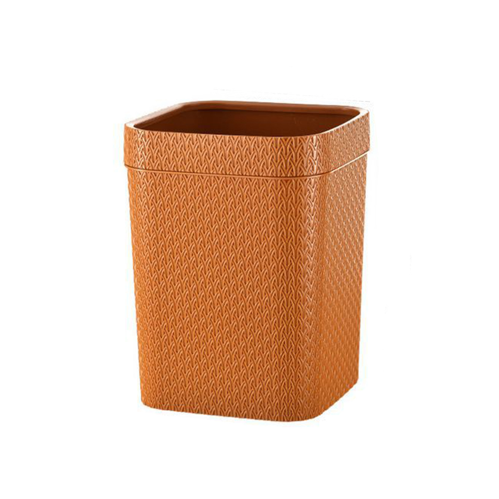 SRstrat Imitation Rattan Home Large Trash Can For Home Or Office,Desk