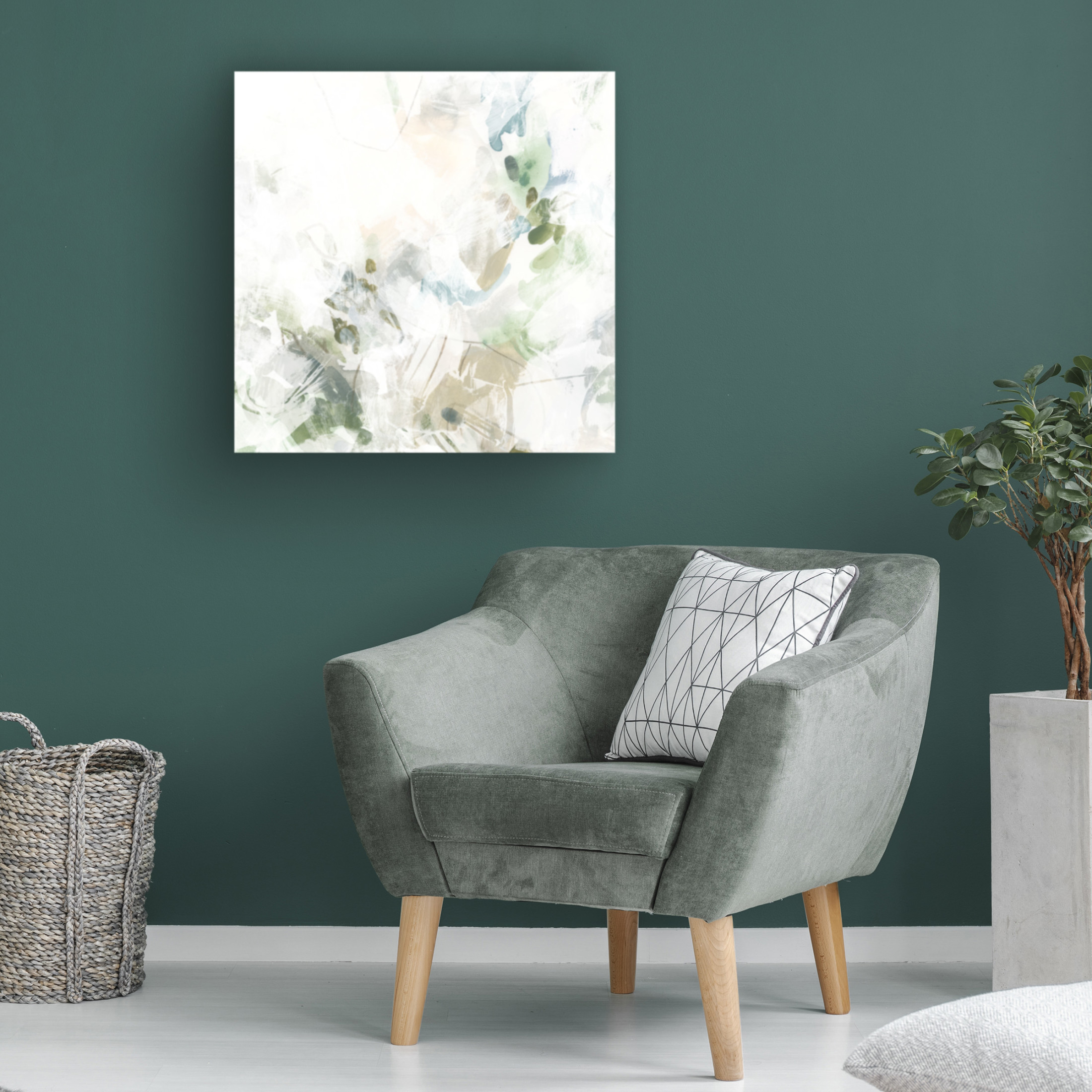 Trademark Fine Art June Erica Vess Green Granite I Canvas Wall Art