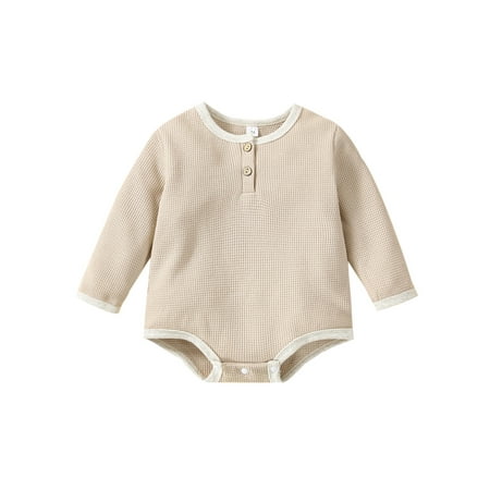 

Ma&Baby Newborn Baby Girls Boys Jumpsuit Long Sleeve Rompers Autumn Clothes Bodysuit