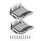 thumbnail image 1 of Universal De Acero Inoxidable Muebles Esquina Conector 20 Malubero Plateado, 1 of 5