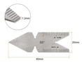 thumbnail image 2 of Uxcell 2 Packs Center Gauge 55 Degree Thread Cutting Angle Gauge Stainless Steel, Thread Pitch Increment 16/20/24/32thd, 2 of 4