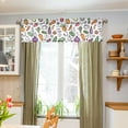 thumbnail image 3 of Yayeee Kitchen Valance Rod Pocket 54" x 18" Living Room Window Curtain, Purple Vegetables Pattern, 3 of 6