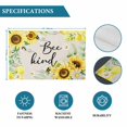 thumbnail image 6 of Sunflower Floral Placemats Set of 4, Farmhouse Pastoral Daisy Bees Beige Burlap Placemats for Dining Table, Place Mats for Kitchen Tabletop, Waterproof Wipeable Dining Table Mats Set, 6 of 9