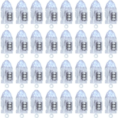 Waterproof Paper Lanterns Novelty Place 30 Pcs White LED Mini Party Light for Paper Lantern, Balloons, Weddings and Festival Decorations - Long Lasting, Waterproof, Elegant White ()