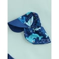 thumbnail image 6 of BemeyourBBs Toddler Baby Boy Shark One Piece Swimsuit Newborn Infant Boy Bathing Suit UPF 50+ Short Sleeve Rash Guard Half Zipper Swimwear Sunhat Set, 6 of 9