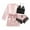 Pinky, variant on Womens Summer Pajamas Sets Clearance Silk Pajamas Womens Summer Short Sleeve Sleepwear Soft Satin Button down Loungewear Cute 3 Piece Pjs Shorts Set Womens Pjs Sets Blue M New