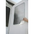 Camco RV Door Window Cover, 16.25" x 25.25", Thermal Reflective, Silver