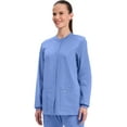 thumbnail image 6 of Cherokee Women's Snap Front Scrub Jacket with 3 Pockets and Knit Cuff - WW340, 6 of 10