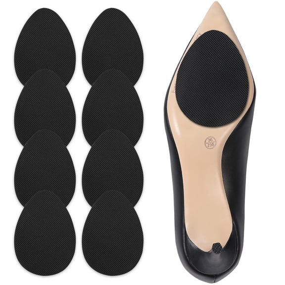 4 Pairs Shoe Sole Protector for Heels,Shoe Grips on Bottom of Shoes, Anti Slip Shoe Grips,Non Slip Shoe Pads,Non Slip Pads for Shoes, Shoe Gummies for Heels