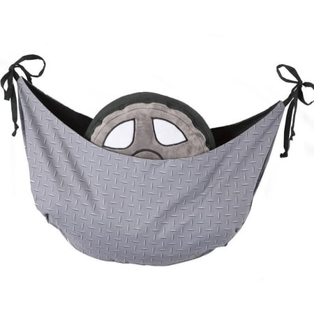 One Grace Place Teyo's Tires Toy Bag, Black and Grey