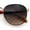 Gold Tortoise - Brown, variant on Boho Normcore Windsor Metal Rim Rectangular Round Hipster Sunglasses Black - Silver Mirror