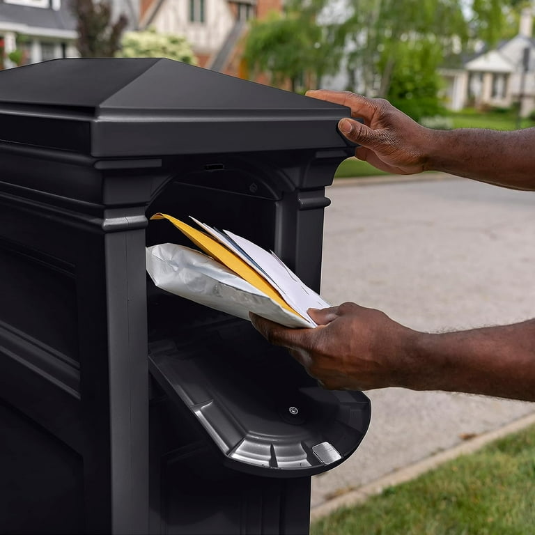 Step2 Atherton Reserve Classic Black Mailbox with Package Storage