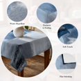 thumbnail image 5 of Navy Blue Grey Table Cloth Waterproof Tablecloths, Modern Ombre Oil Painted Abstract Art Tablecloth Dining Table Cover for Kitchen Party Tabletop Outdoor, Square Tablecloth 60x60 Inch, 5 of 9