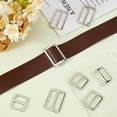 thumbnail image 4 of 1set 8pcs Alloy Slider Tri-Glide Buckle Flat Metal Slide Button Fastener Dual Adjustable bag Belt TriGlide Strap Keeper Backpack Handmade Accessories for Purse Making Webbing Crafts, 4 of 6