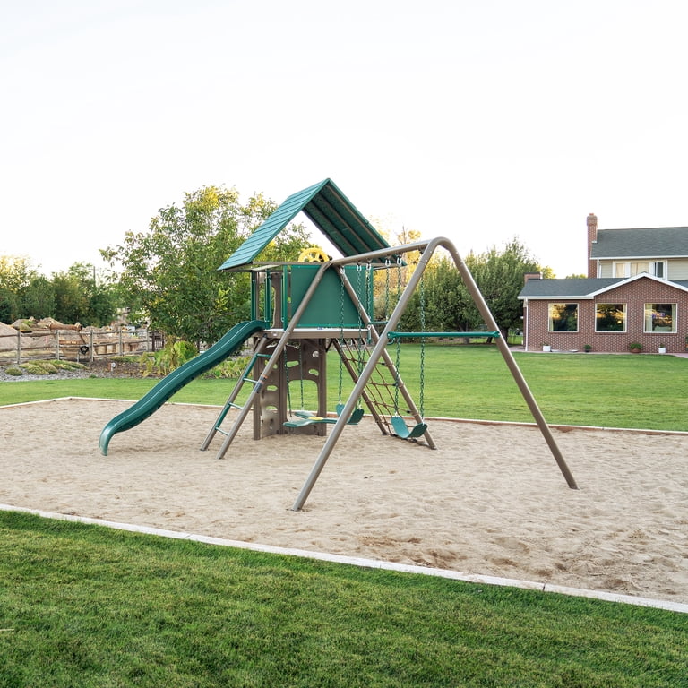 Lifetime, Kid's Big Stuff Metal Swing Set, 91069, Outdoor