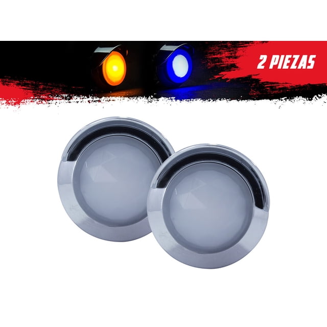 Par de Plafones TUNELIGHT-RENOVATIO 2 LEDS Ámbar Azul Redondos