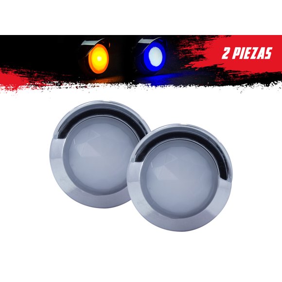 Par de Plafones TUNELIGHT-RENOVATIO 2 LEDS Ámbar Azul Redondos