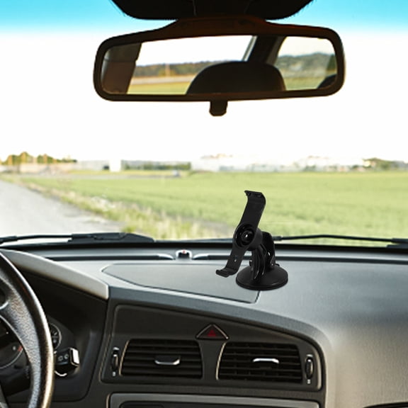 MUSEYA Suction Cup Mount GPS Suction Bracket Black Round Base Navigation Mount 1Pack