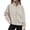 Khaki, variant on Womens Zip up Sweatshirt, Stand Collar Fleece Jackets No Hood, Lightweight Casual Solid Color Long Sleeve Zipper Front Fall Jackets with Pockets B-Coffee M