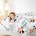thumbnail image 4 of Homewish Kawaii Cow 2pcs Bedding Comforter Set for Child Boys Girls,Chic Floral Flower Twin Comforter Sets,Cartoon Animal Breathable Bedding Set,Super Cozy Room Decor,Reversible, 4 of 8