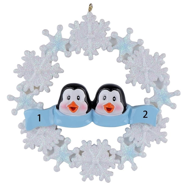 Personalizado Familia De Adorno Para Árbol De Navidad Lindo Pingüino Vacaciones Invierno Regalo Año Duradero Familia Colgantes Decoración 2021 Pingüino Minnieouse HA040061-05
